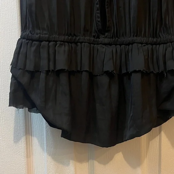 Isabel Marant Black Ruffled Blouse - Picture 2 of 4